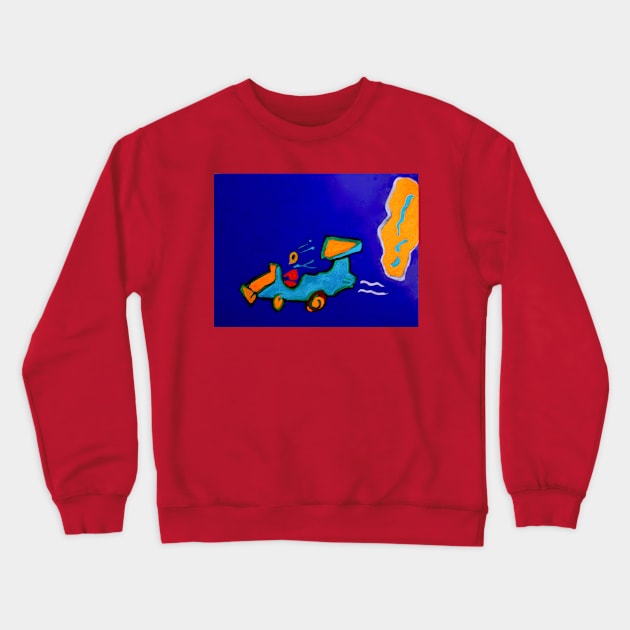 Racer Ant Crewneck Sweatshirt by DonWillisJrArt